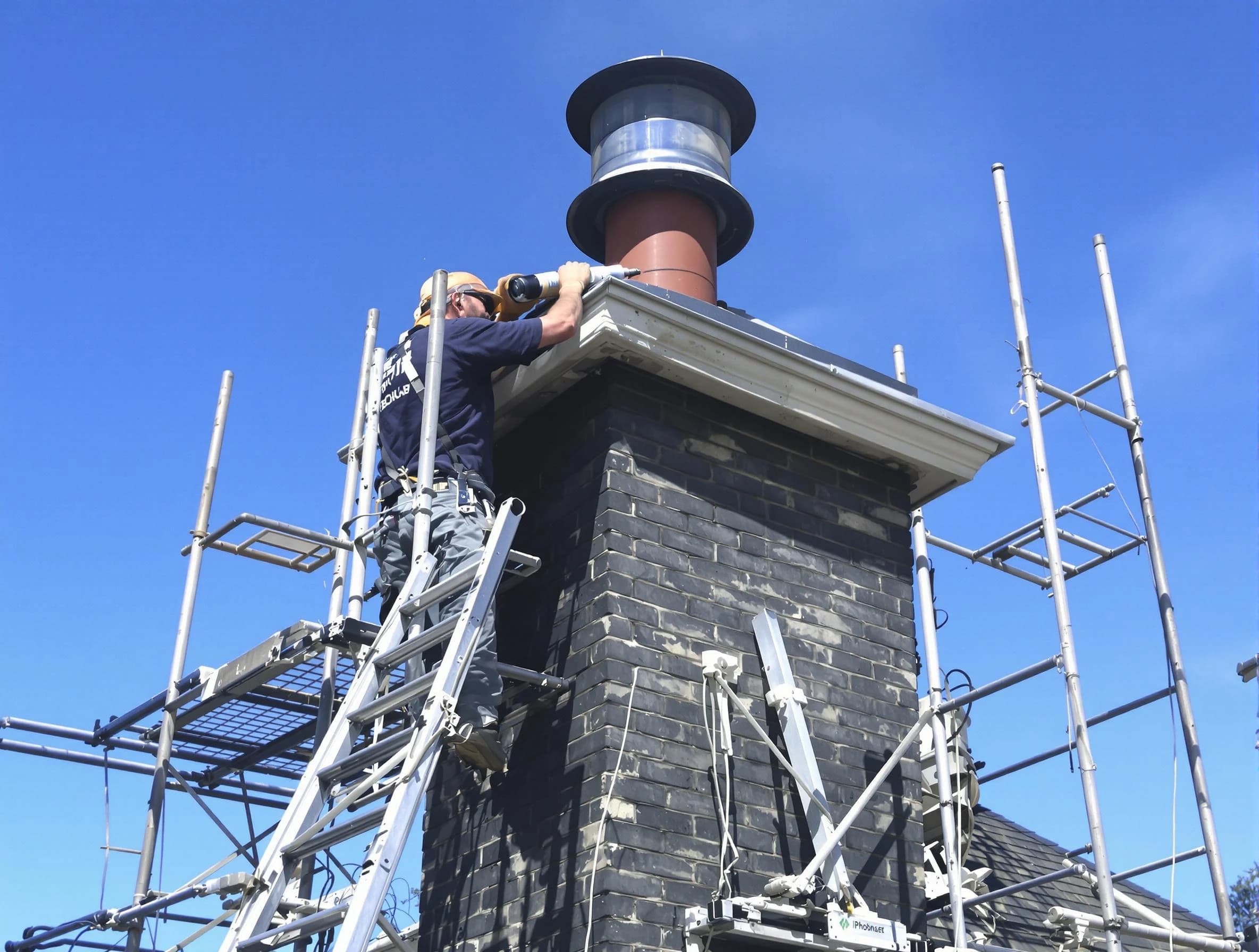 Sturdy chimney crown finished by Mansfield Chimney Sweep in Mansfield, MA