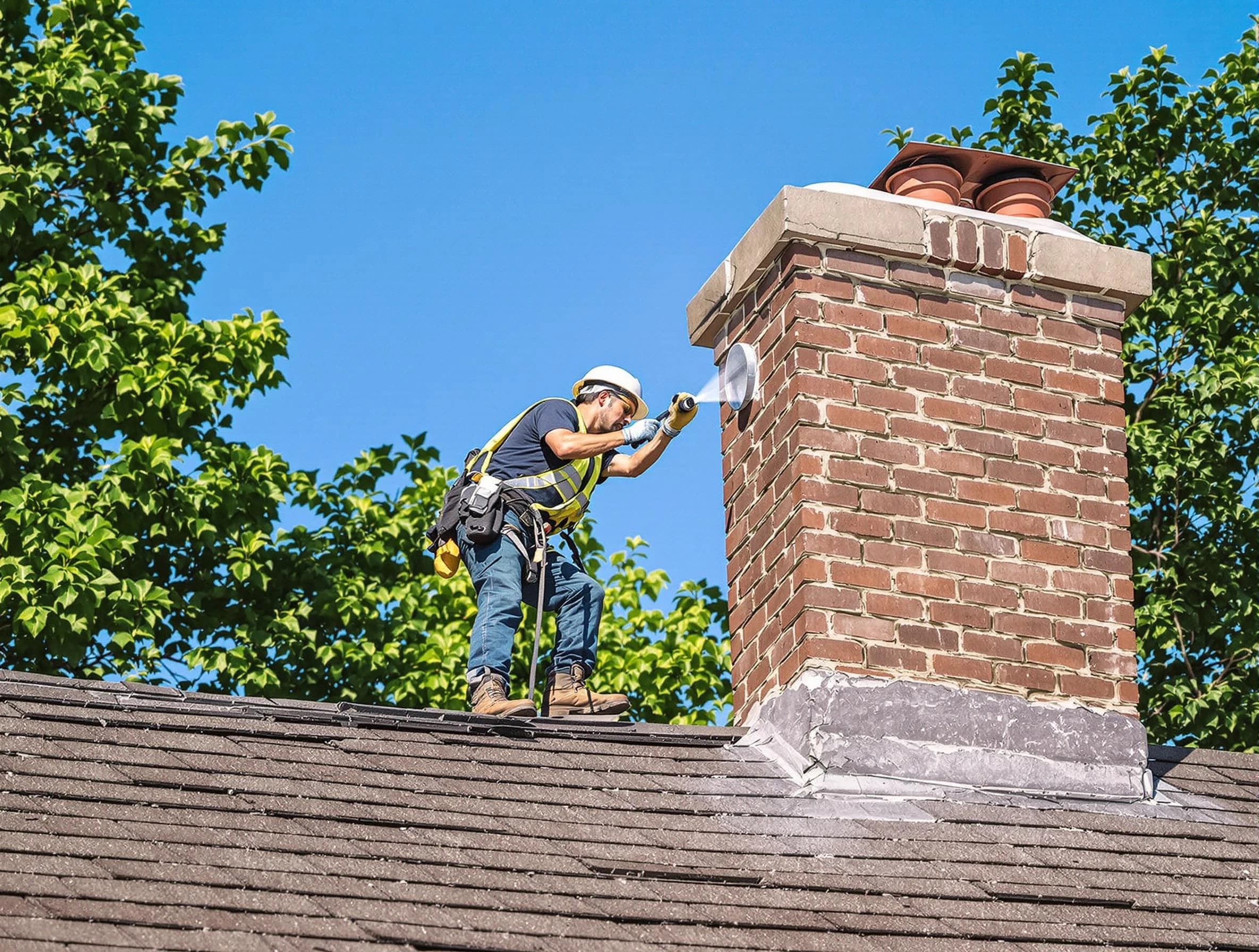 Mansfield Chimney Sweep performing an inspection with advanced tools in Mansfield, MA