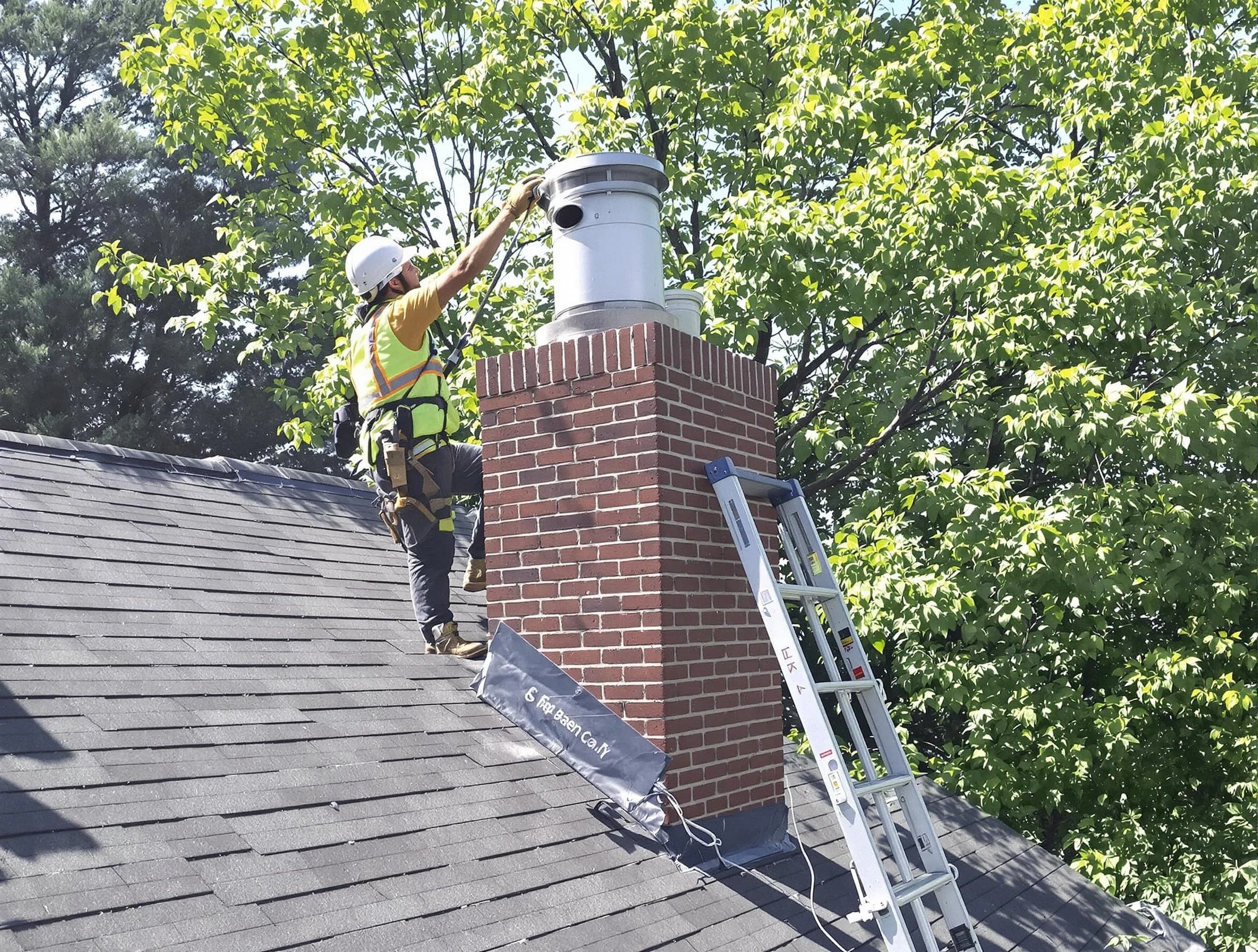 Chimney liner inspection by Mansfield Chimney Sweep in Mansfield, MA