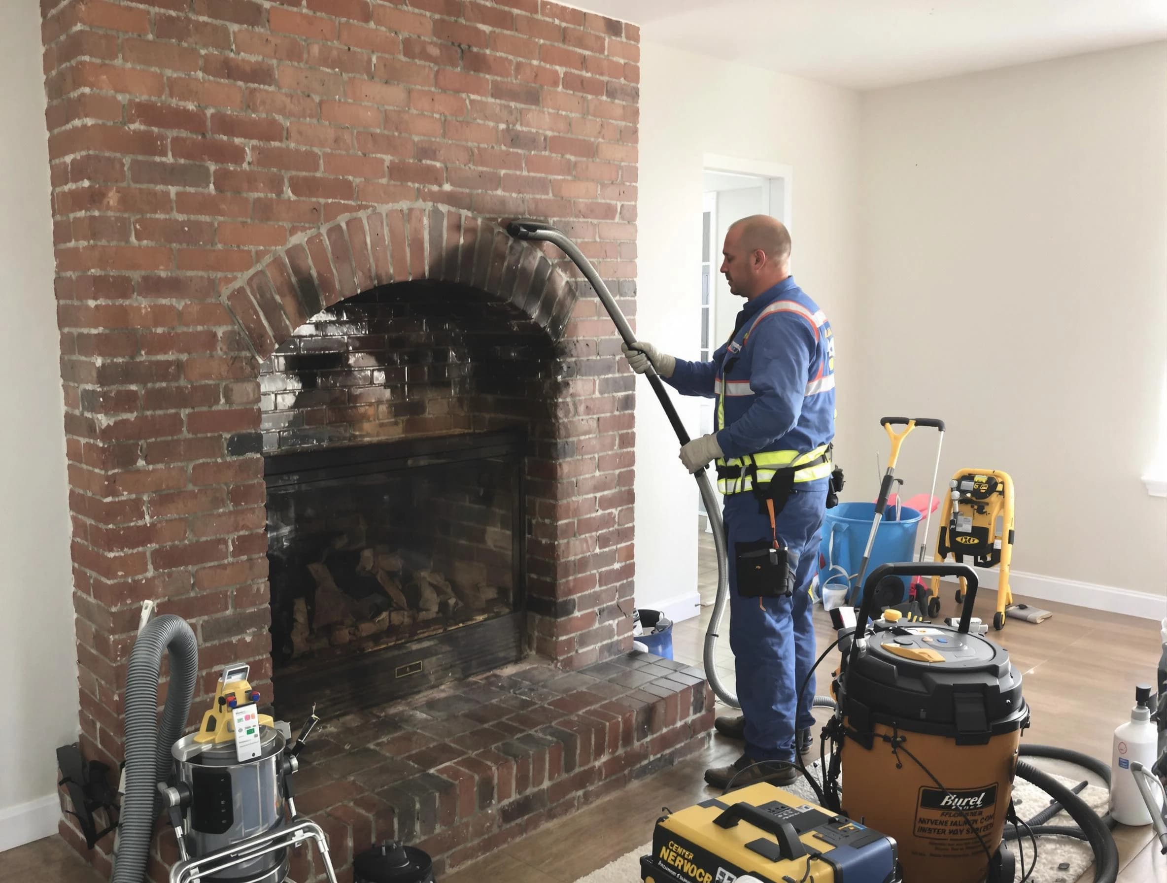 Mansfield Chimney Sweep expert performing detailed chimney sweep in Mansfield, MA