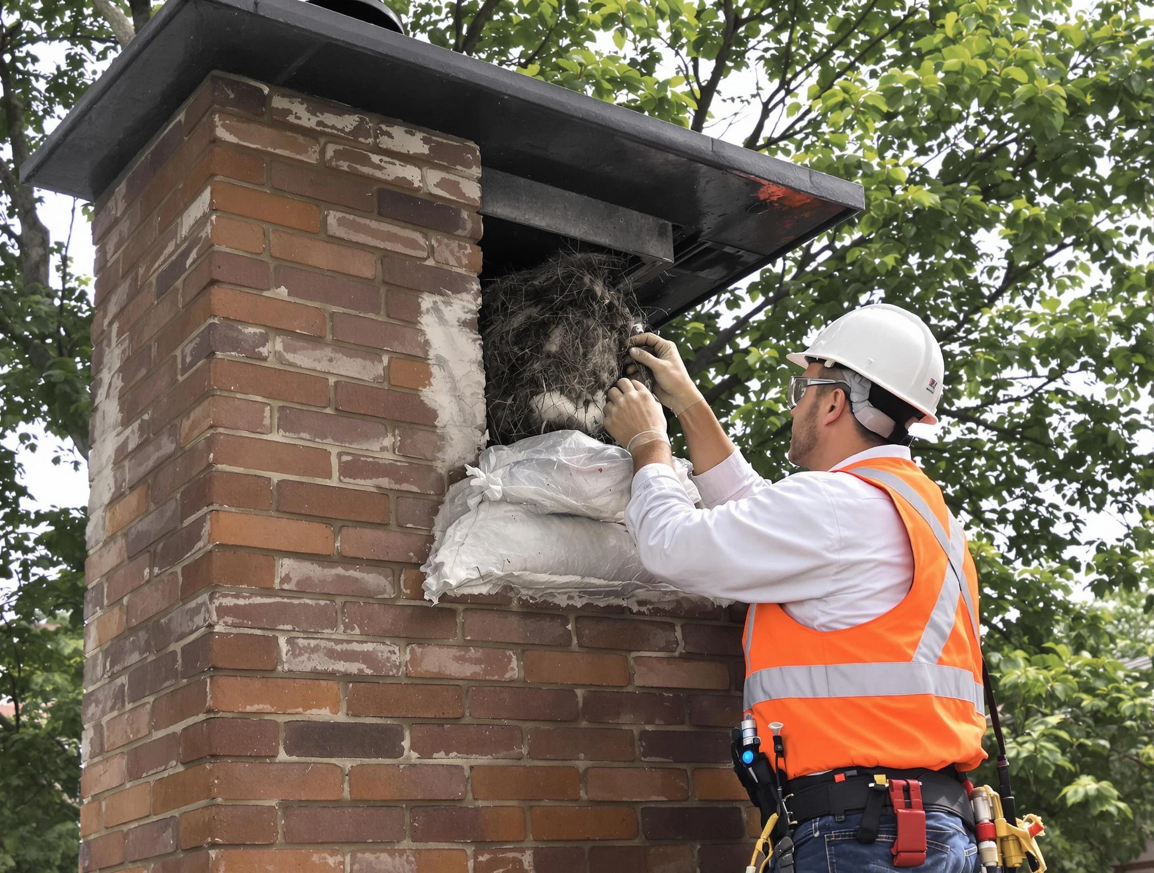 Humane removal of debris and animals by Mansfield Chimney Sweep in Mansfield, MA