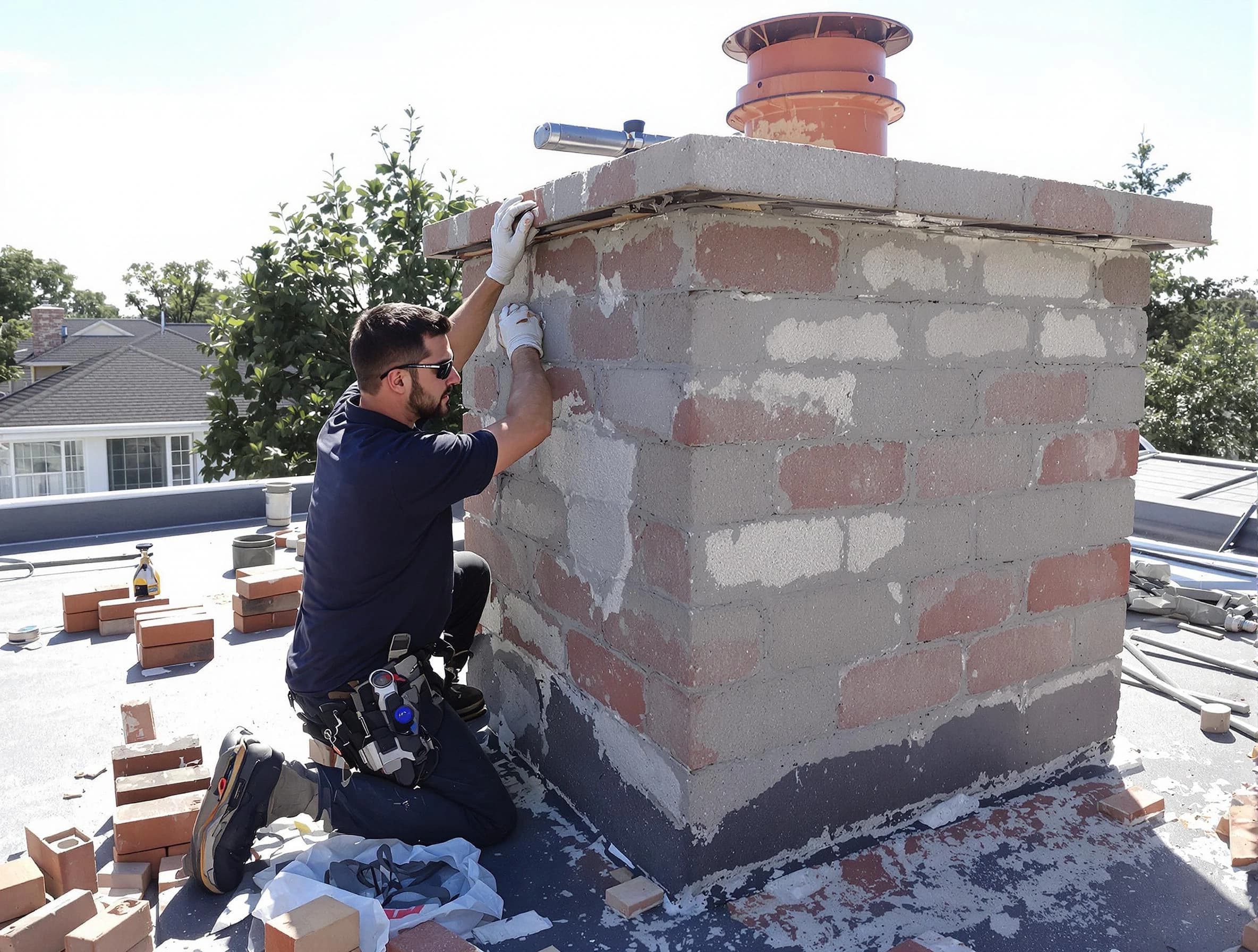 Advanced chimney repair process by Mansfield Chimney Sweep in Mansfield, MA