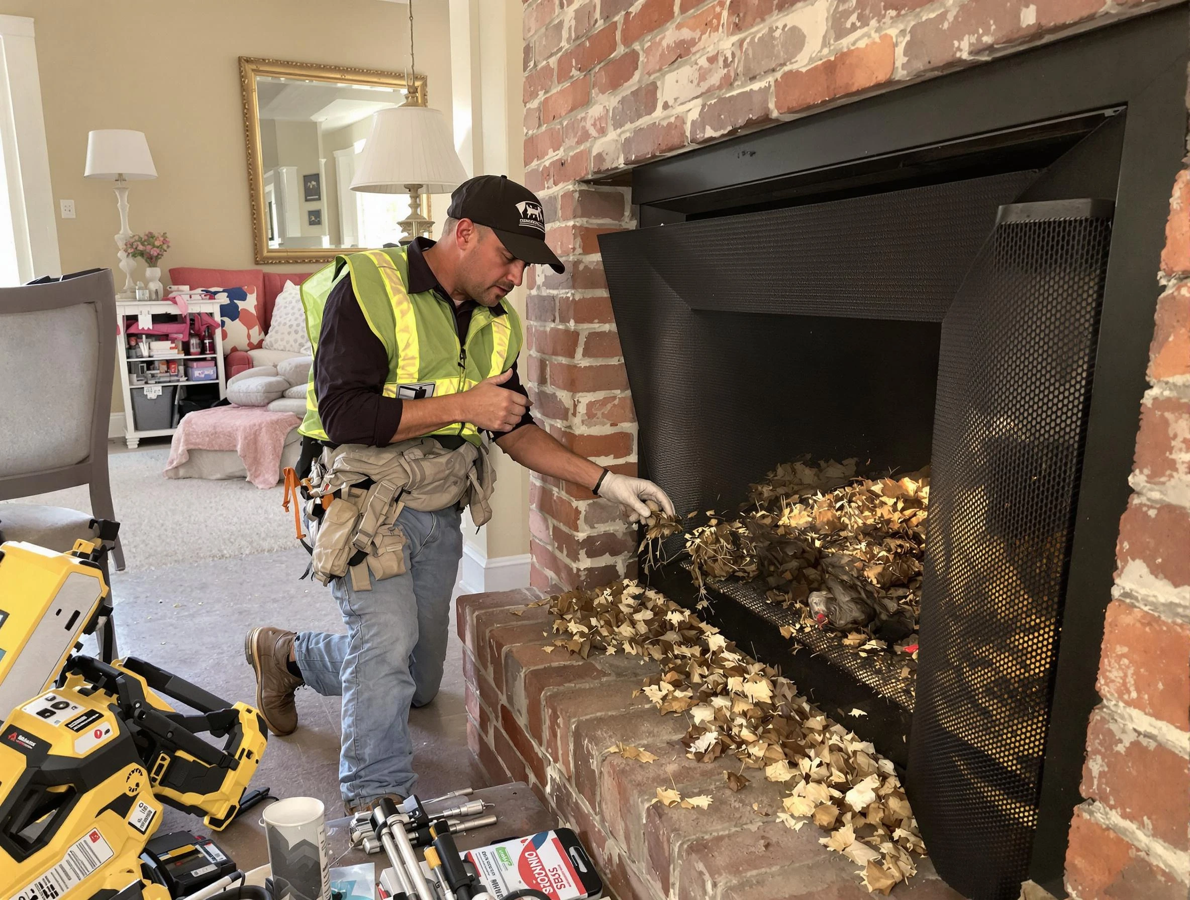 Safe screening installation by Mansfield Chimney Sweep in Mansfield, MA
