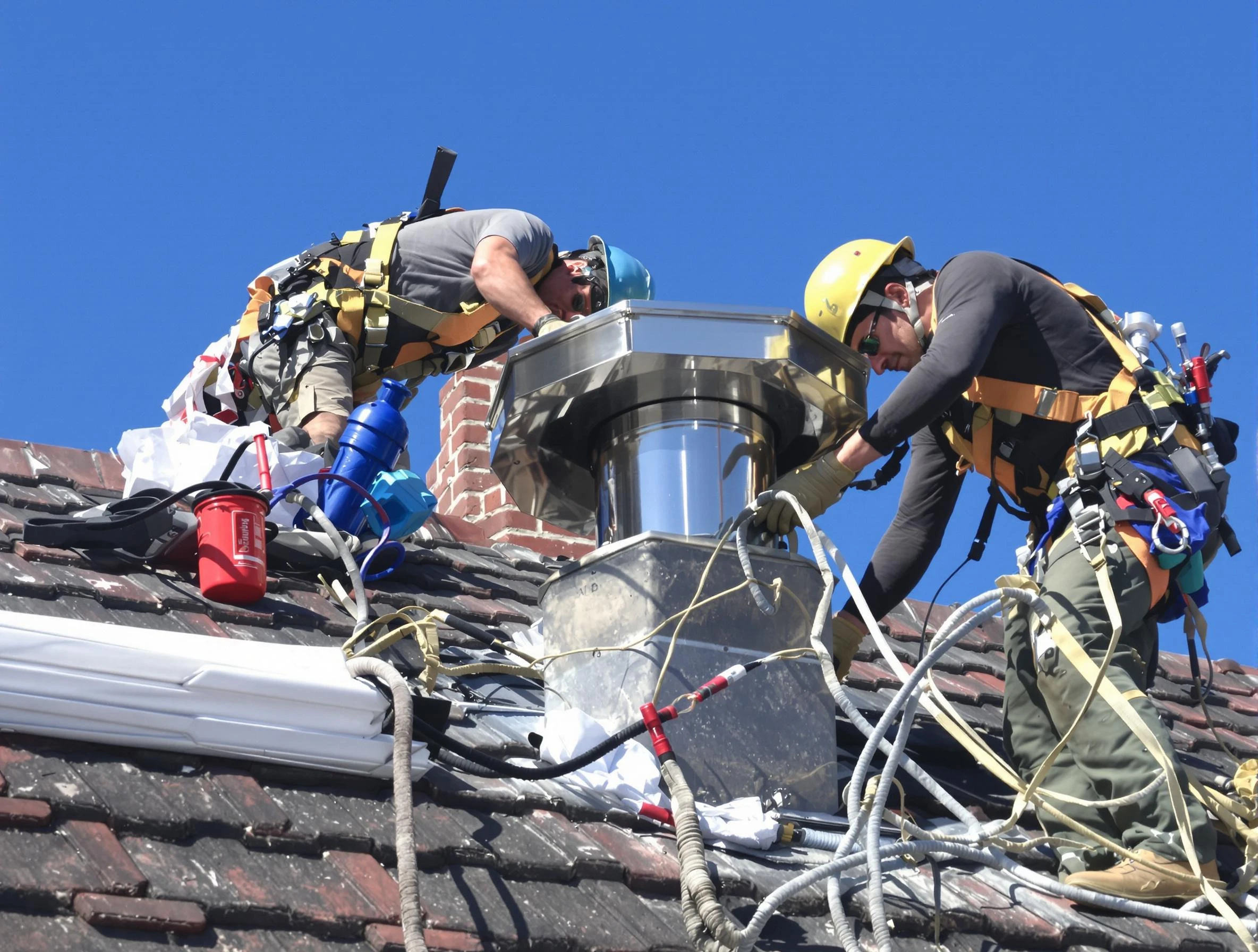 Protective chimney cap installed by Mansfield Chimney Sweep in Mansfield, MA
